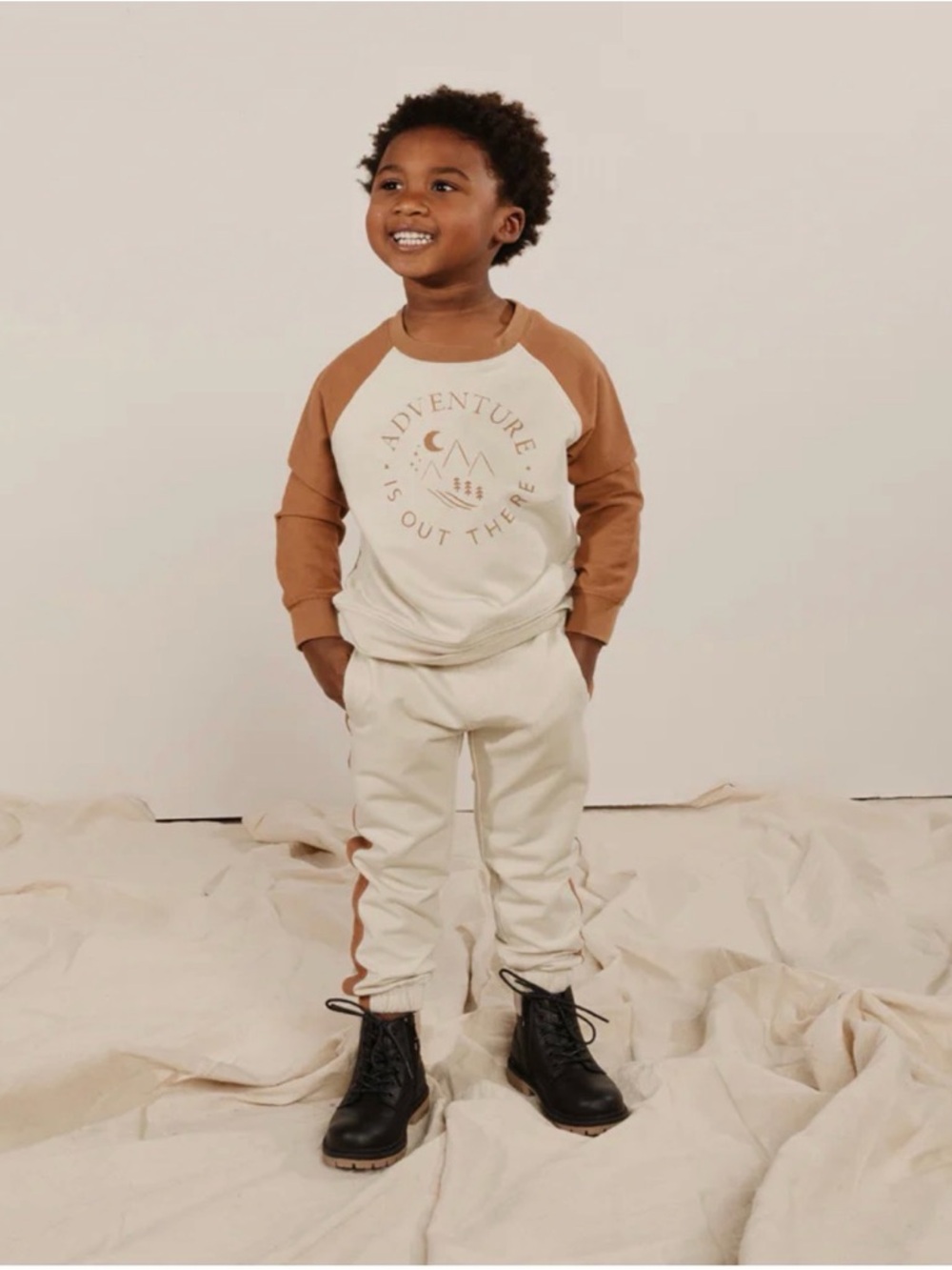 RYLEE + CRU “Adventure Is Out There” Raglan Sweatshirt - 2-3Y